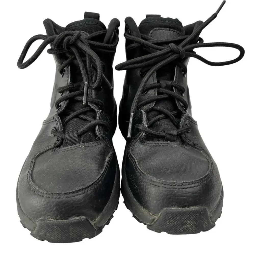 NIKE Shoes Boots Kids US 1Y Black Lace Up High Top Manoa LTR BQ5373-001